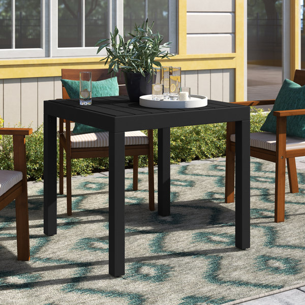 Bay Isle Home Patio Table Garden Porch Furniture Aluminum WPC & Reviews Wayfair